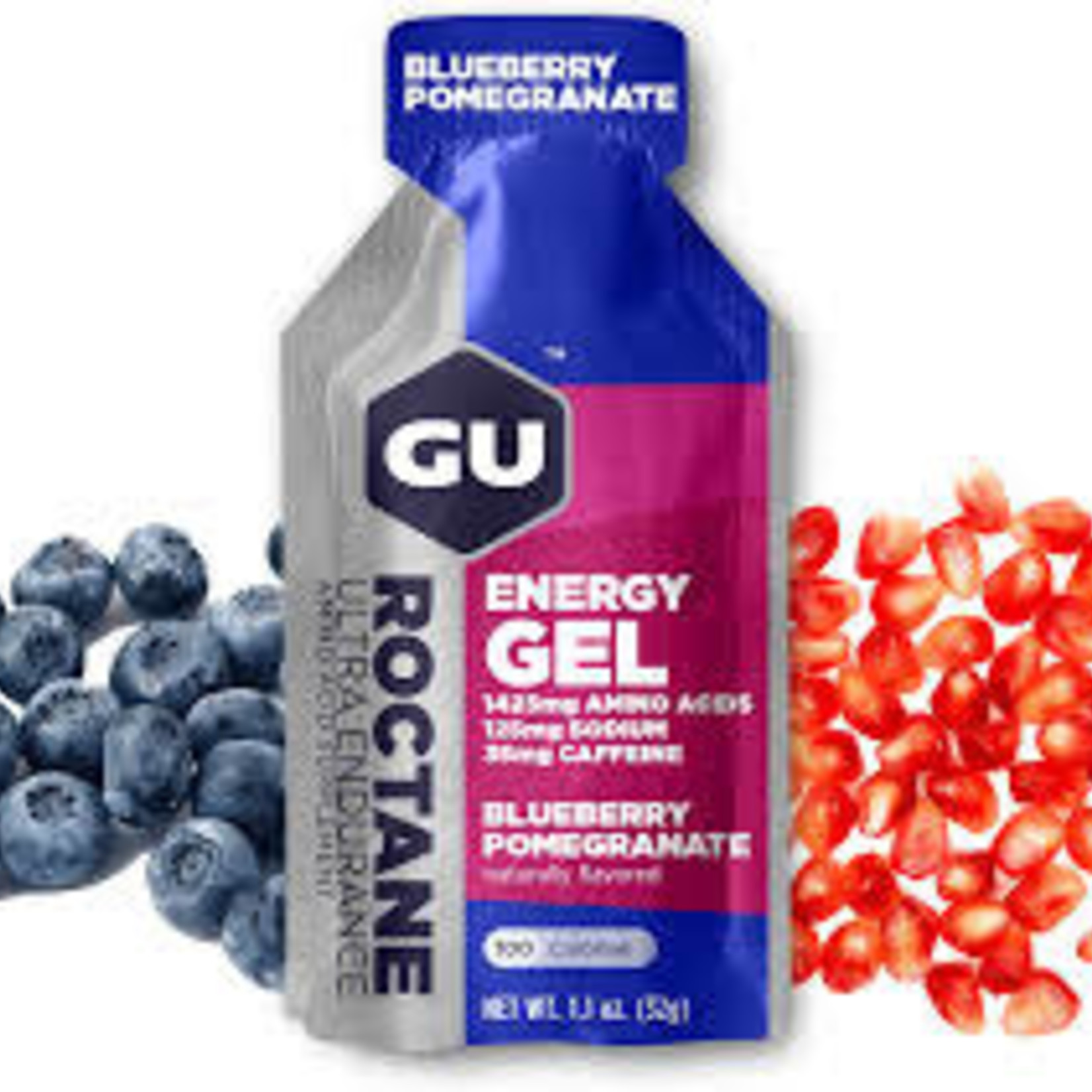 GU Energy Labs GU Blueberry Pomegranate Roc Gel Box of 24 single