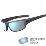 Tifosi Optics Sunglasses Tifosi Saxon Gloss Gunmetal Smoke w/Bright Blue