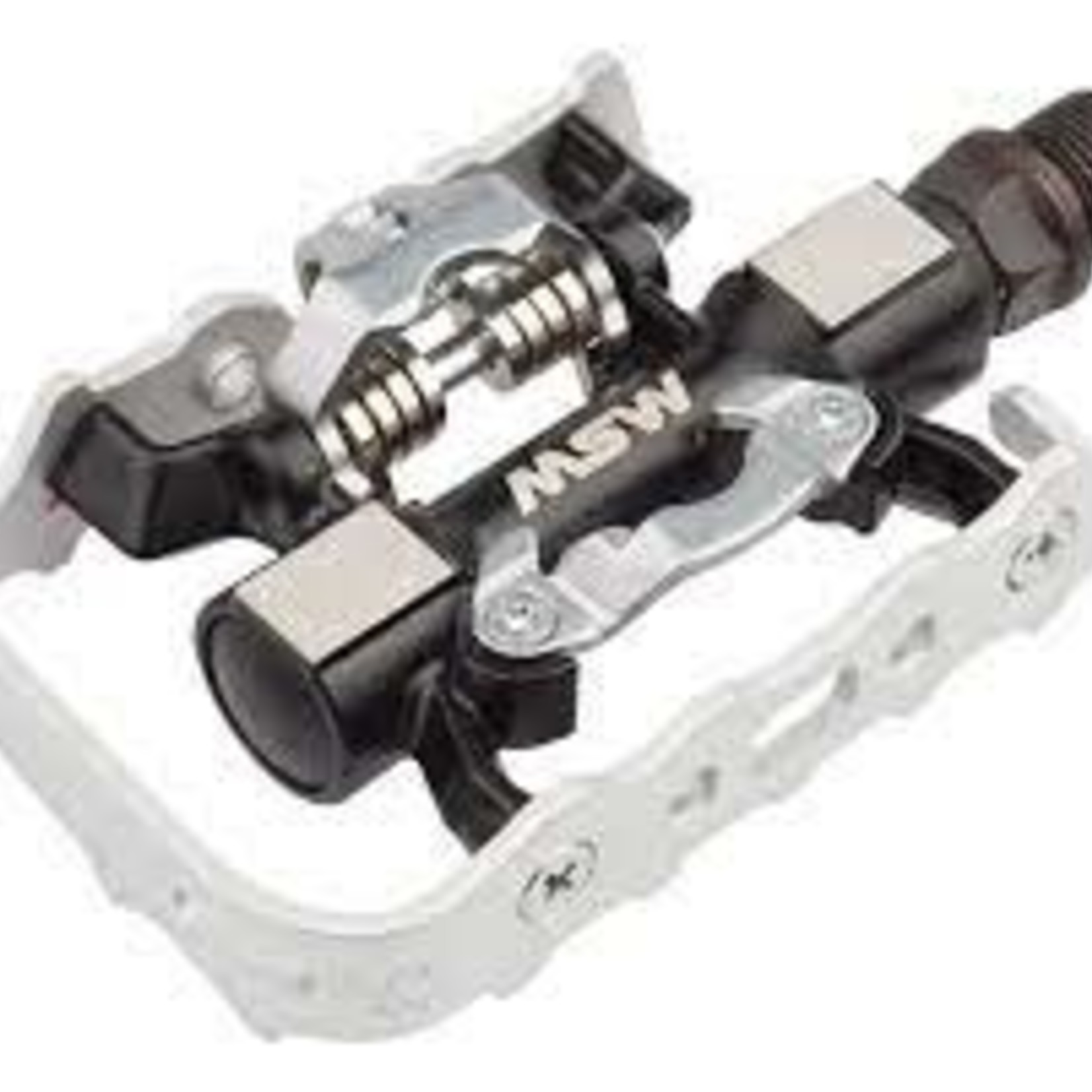 MSW Pedal MSW CP-100 Platform/Clipless Ball Bearings Black/Silver