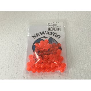 NF&T Pro Pack Beads Iridecent Hot Orange Base 8mm 60