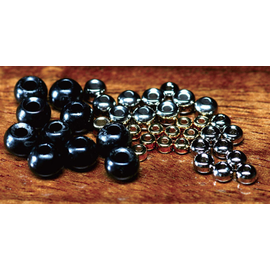 Hareline Countersunk Tungsten Beads Black