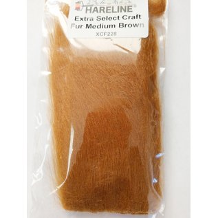 Hareline Xtra-Select Craft Fur #61 Medium Brown