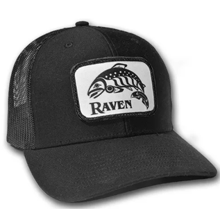 Raven Raven Hat Black/White