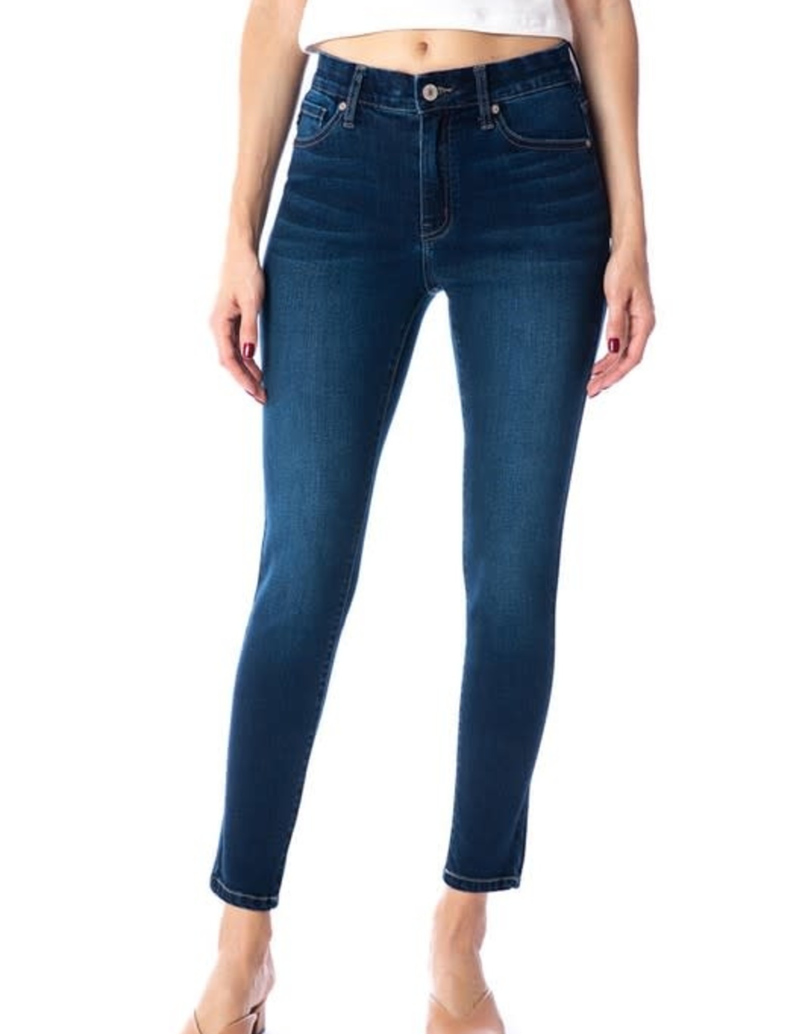 Kan Can USA High Rise Basic Ankle Skinny Jeans - KC7312D