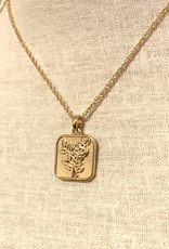 Royce and Oak Flower Pendant Necklace - RAO513