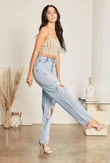 Kan Can USA High Rise Distressed Baggy Jeans - KC7867L
