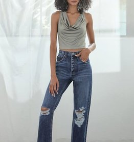 Kan Can USA Ultra High Rise Medium Wash Mom Jeans