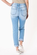Kan Can USA High Rise Distressed Mom Jeans - KC9226M