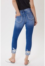 Kan Can USA High Rise Cuffed Ankle Skinny Jeans - KC9229M