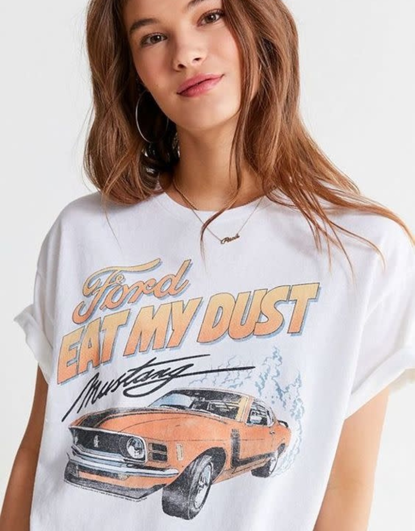 Junk food Clothing Ford Mustang Eat My Dust Premium Graphic Tee