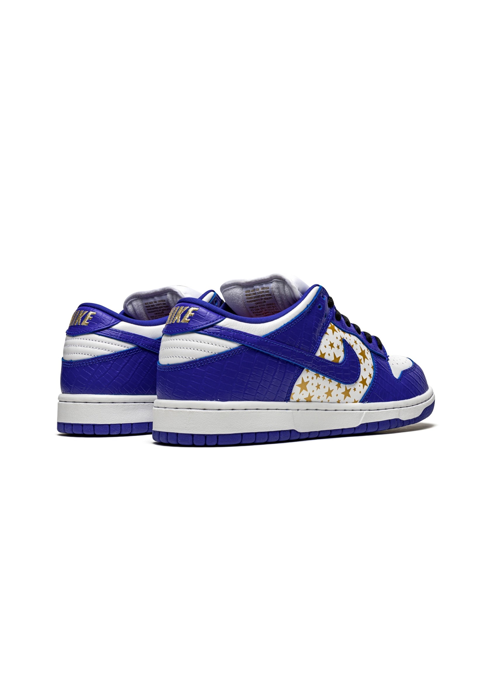 supreme x nike sb dunk low stars hyper blue