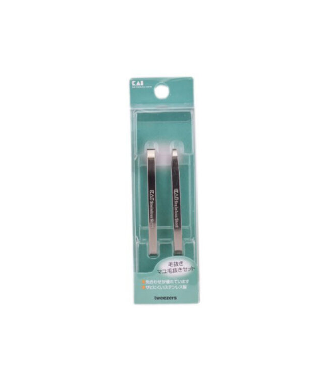 Kai Tweezers & Eyebrow Set Pal