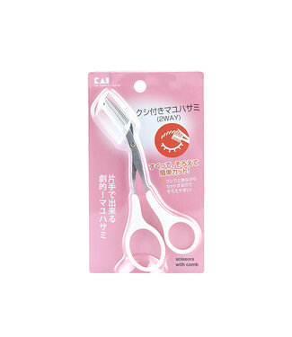 Kai Kai Qec Eyebrow Scissors W/Comb 2Way Pal