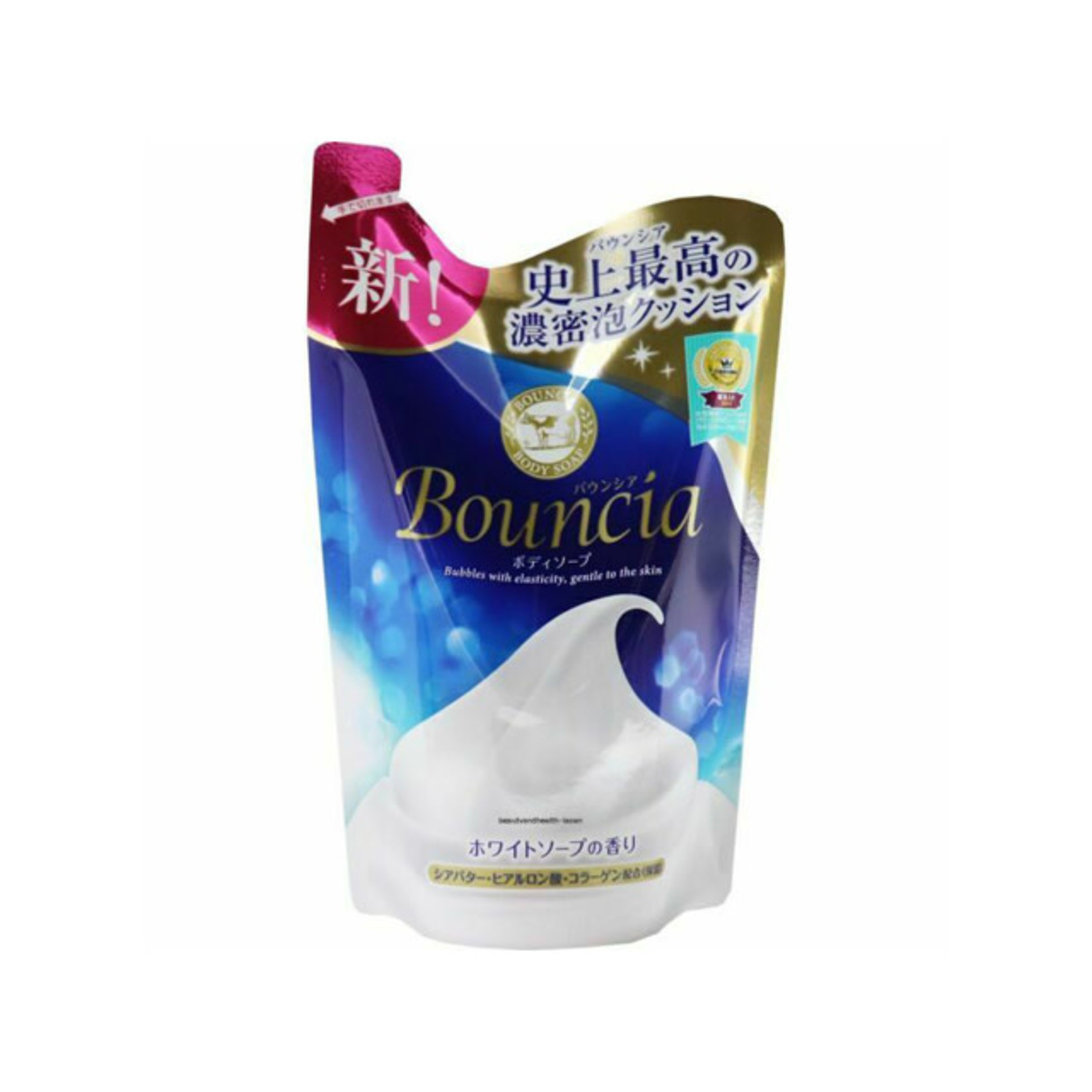 Cow Bouncia Body Soap White Soap Scent Refill 400ml