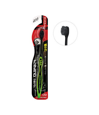 Dentalpro Black Toothbrush Black Compact C12 - Regular