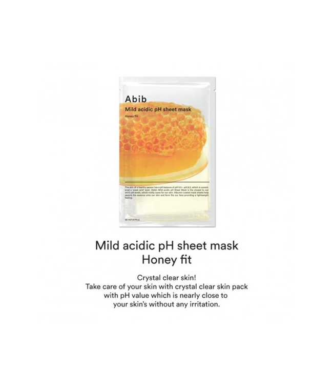 Abib Mild Acidic pH Sheet Mask - Honey Fit Pc