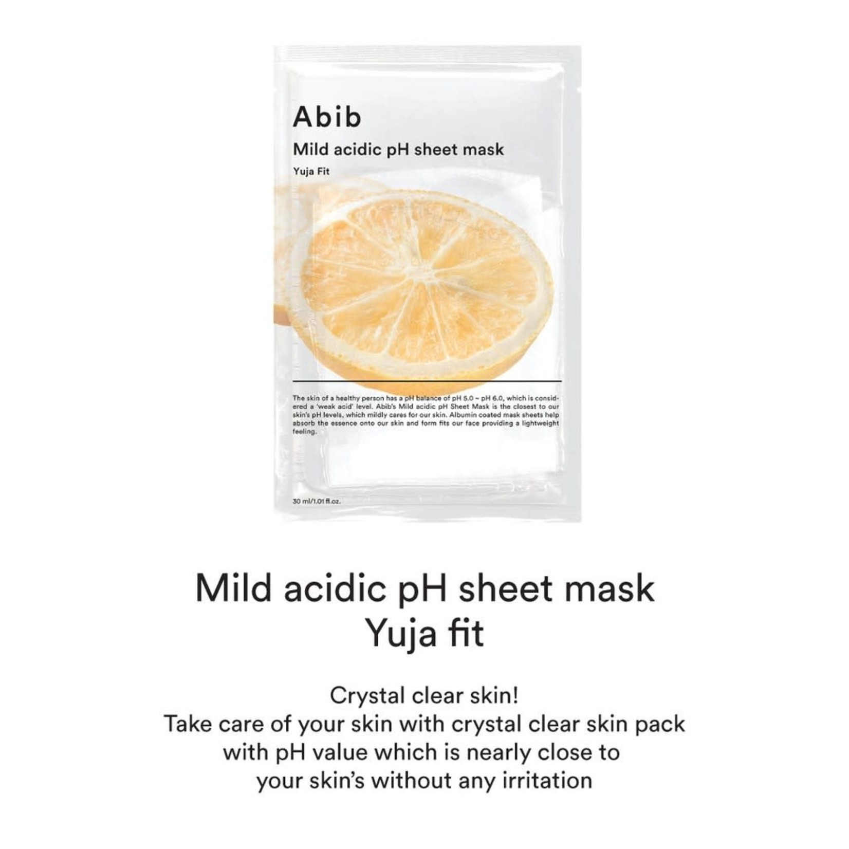 Abib Abib Mild Acidic pH Sheet Mask - Yuja Fit Box