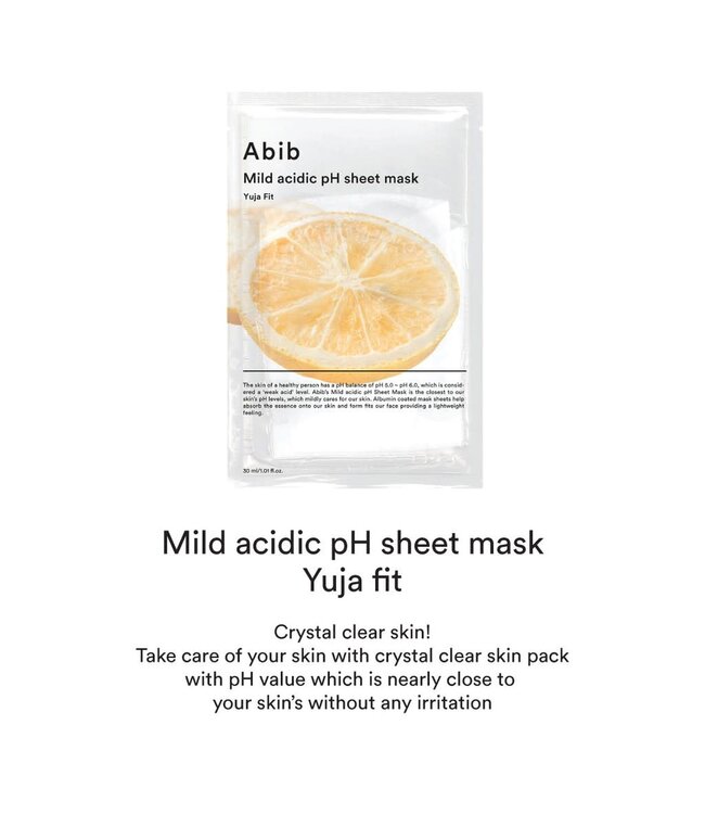 Abib Mild Acidic pH Sheet Mask - Yuja Fit Box