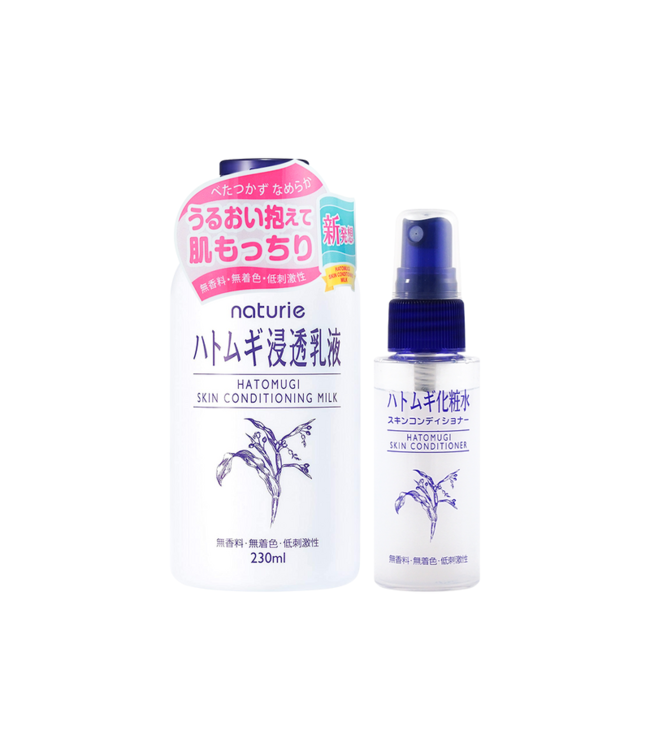 Imju Nature Hatomugi Skin Conditioning Milk + Mini Lotion