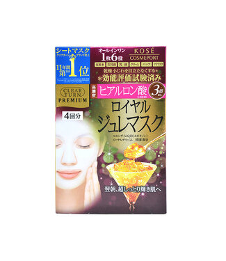 Kose Clear Turn Kose Clear Turn Premium Royal Gelee Mask Hyaluronic Acid 4pcs/Box