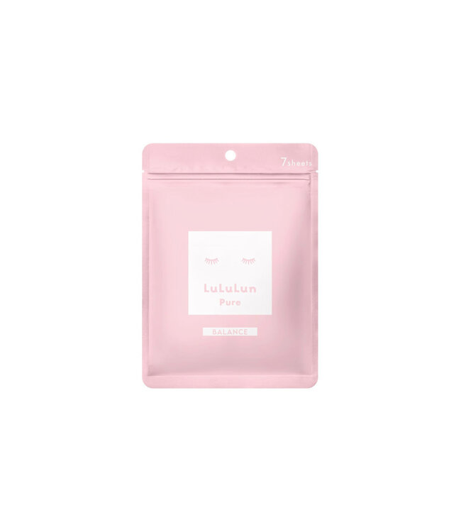 Lululun Face Mask Pure 8FS - 7 Sheets Pink**