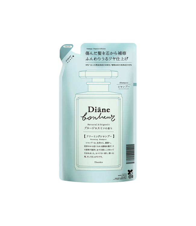 Moist Diane Bonheur Blue Jasmine Shampoo Damage Repair & Shine Refill 400ml
