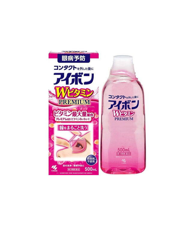 Kobayashi Eyebon Double Vitamin Eye Wash (Pink) 500ml