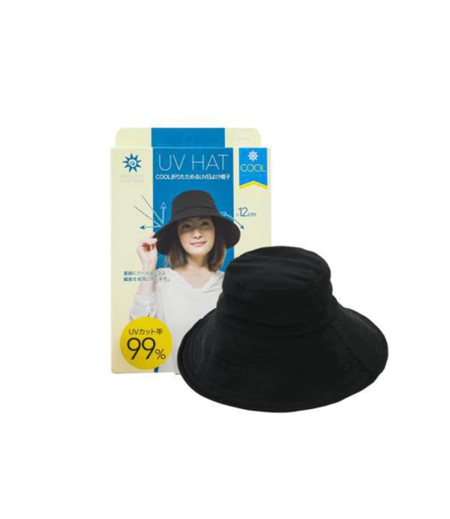 UV Cut Sun Protection Hat Cool Type - Black
