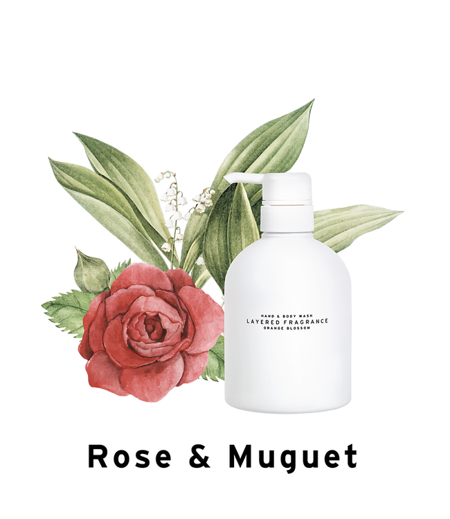 Layered Fragrance Hand & Body Wash Rose & Muguet
