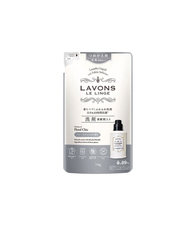Lavons Laundry Detergent with Fabric Conditioner Floral Chic Refill New