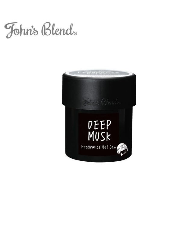 John's Blend Fragrance Gel Can Black - Deep Musk