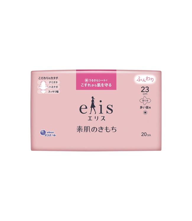 Elleair Elis Suhadano Kimochi Sanitary Napkin Heavy Daytime W/Wing 20p