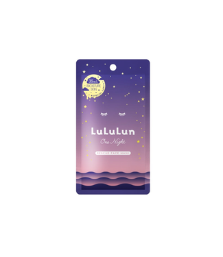 LuLuLun Lululun Face Mask One Night Purple Moisturizing Skin -1 Sheet