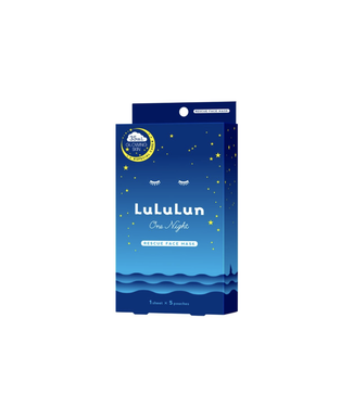 LuLuLun Lululun Face Mask One Night Blue Glowing Skin-  5 Sheets