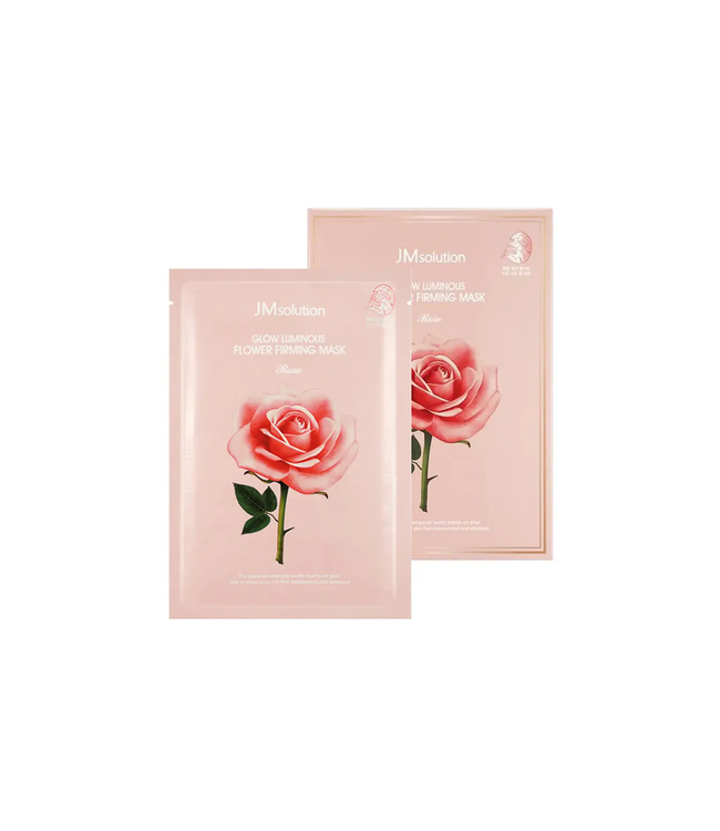 JM Solution Glow Luminous Flower Firming Mask Rose 10pcs/Box