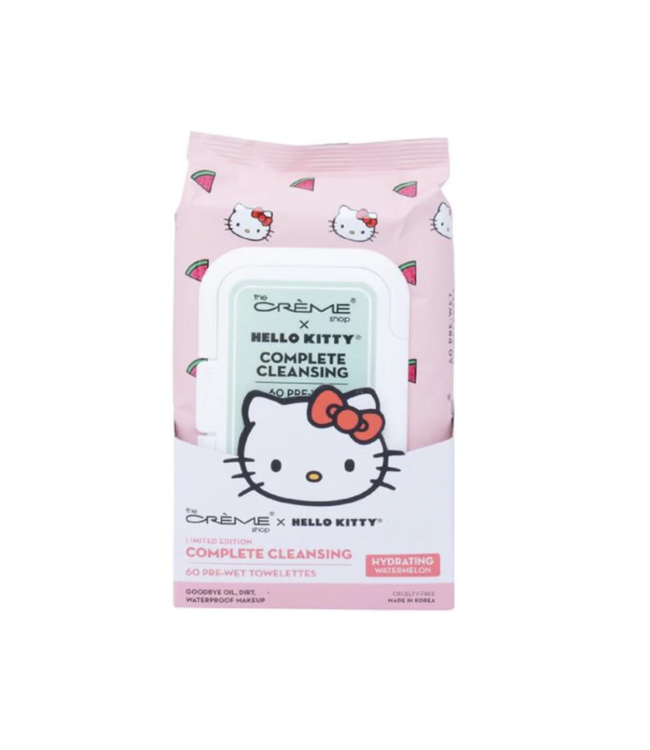 TCS SANRIO Hello Kitty Cleansing Towelttes 60CT (Hydrating Watermelon)