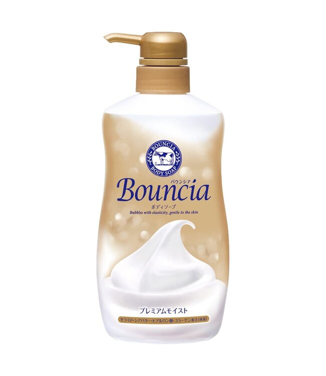 Gyunyu Cow Brand Bouncia Premium Moist Body Soap Pump 500ml
