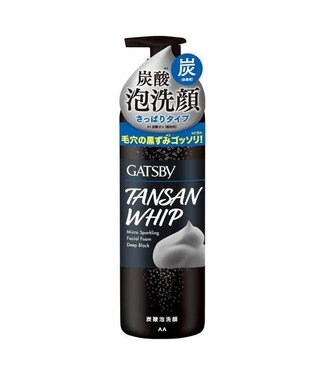 Mandom Mandom Gatsby Tansan Whip  Micro Sparkling Facial Foam (Deep Black)