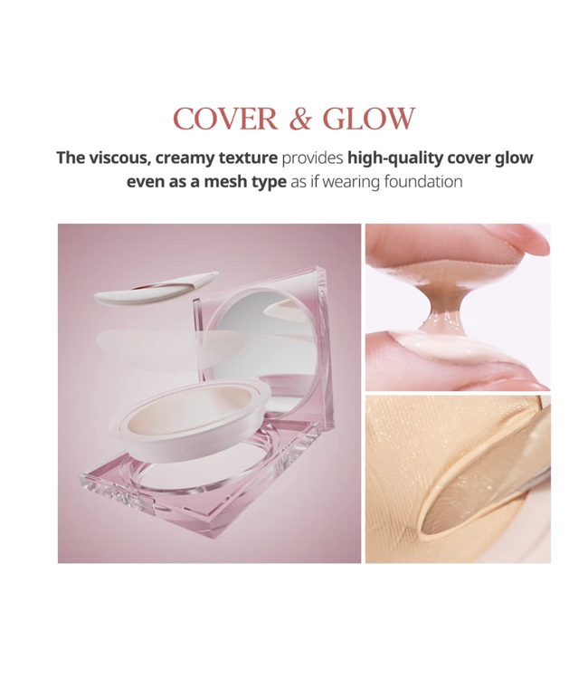 Clio Kill Cover Mesh Glow Cushion with Refill (03 Linen)