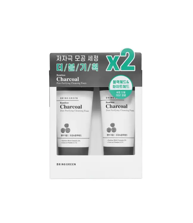 Bring Green Charcoal Cleansing Foam 1+1 Double Set (Limited)
