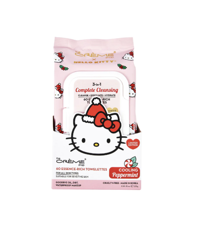 TCS Sanrio Hello Kitty Complete Cleansing Wipes Refreshing Rose Water 60pcs (Limited)