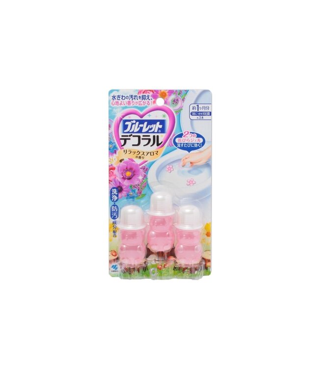 Kobayashi Toilet Cleaner Deodorizer Elegant Flower 3pcs