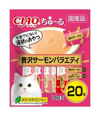 Inaba Ciao Churu Inaba Ciao Churu The Best Cat Snack Luxury Salmon Mix 14g X 20