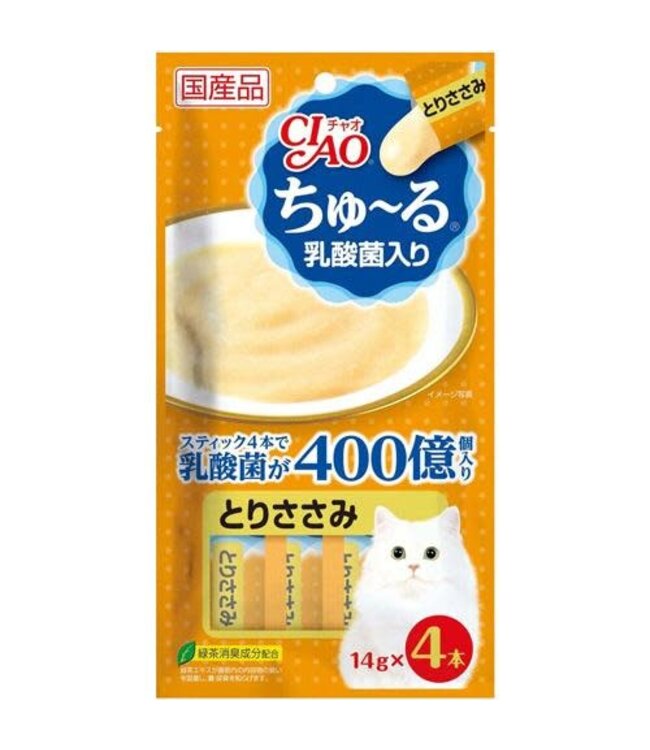 Inaba Ciao Churu Chicken Fillet With Lactic Acid Bacteria 14g X 4
