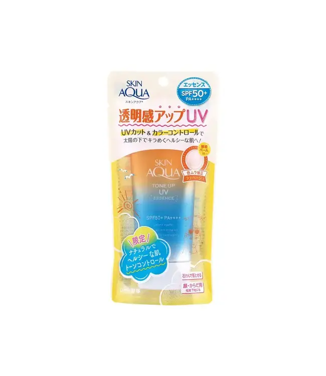 Rohto Skin Aqua Tone Up UV Essence - Latte Beige SPF50+/PA++++ 80g