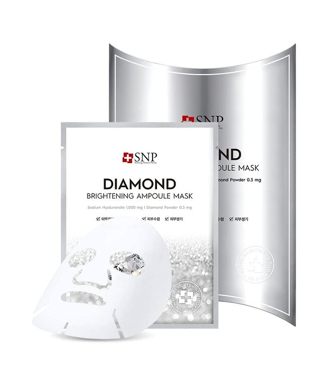 SNP Diamond Brightening Ampoule Mask 10pcs/Box