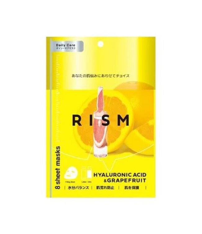RISM Daily Care Mask Hyaluronic Acid & Grapefruit