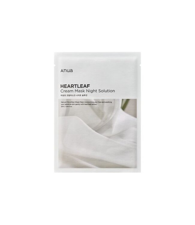 Anua Heartleaf Cream Sheet Mask Night Solution