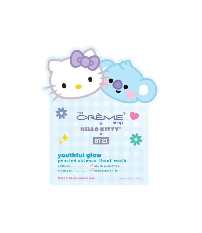 TCS Sanrio Hello Kitty X BT21 Dream Team Printed Essence Sheet Mask Koya