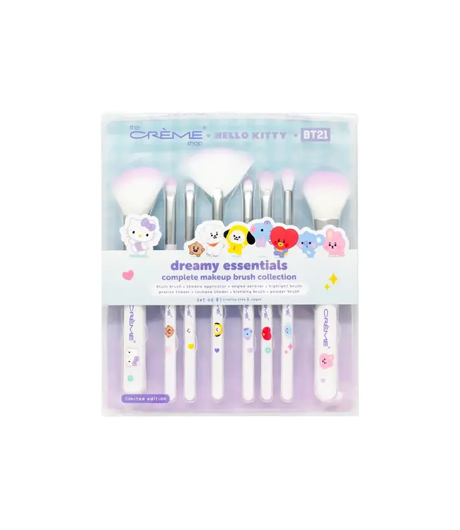 TCS Sanrio Hello Kitty X BT21 Dreamy Essentials Brush Set 8pcs